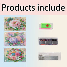 Load image into Gallery viewer, 3 Tier Acrylic Special Shape Flower Diamond Painting Storage Rack for Bathroom
