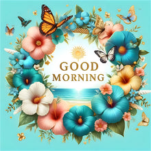 Load image into Gallery viewer, Diamond Painting - Full Round - Good morning wreath (30*30CM)
