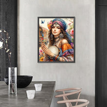 Load image into Gallery viewer, AB Diamond Painting - Full Round - Bright ethnic girl (40*50CM)
