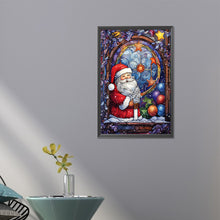 Load image into Gallery viewer, AB Diamond Painting - Full Round - Santa Claus glass painting (40*60CM)
