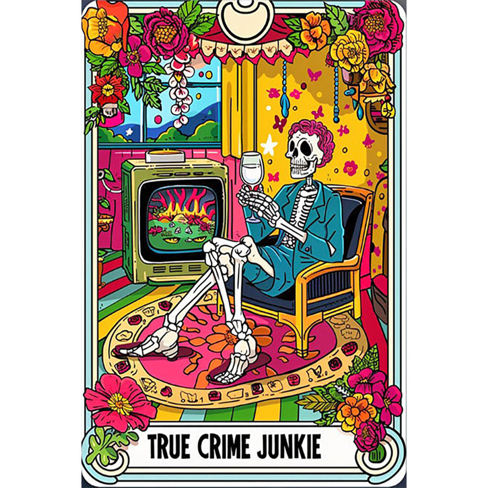 Diamond Painting - Full Round - Horror tarot cards (40*60CM)