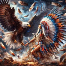 Load image into Gallery viewer, AB Diamond Painting - Full Round - Falconer (40*40CM)
