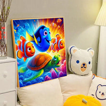 Load image into Gallery viewer, Diamond Painting - Full Round - Turtle and fish (40*40CM)
