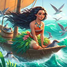 Load image into Gallery viewer, Diamond Painting - Full Round - Princess Moana (50*50CM)
