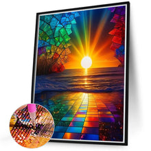Load image into Gallery viewer, Diamond Painting - Full Round - Morning glow at the seaside (40*50CM)
