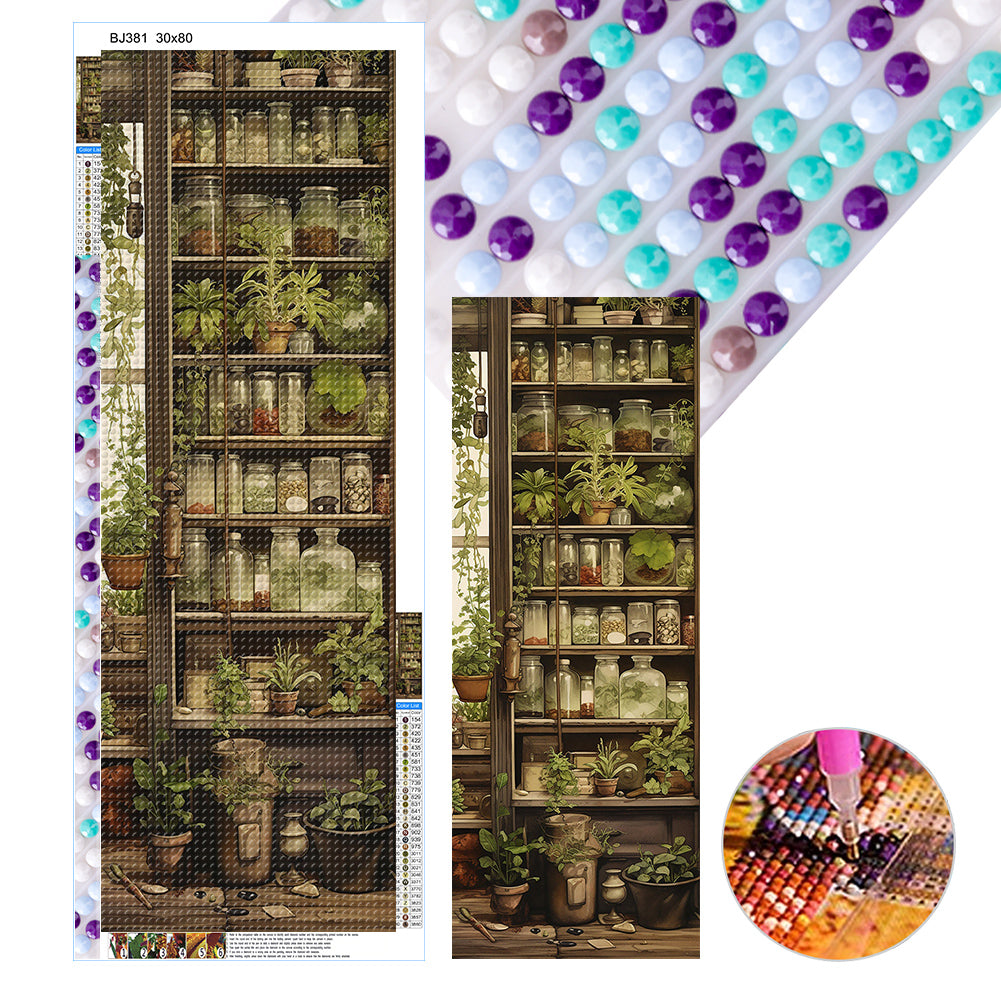 Diamond Painting - Full Round - Herb house (30*80CM)