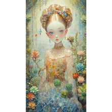 Load image into Gallery viewer, Diamond Painting - Full Round - Succulent crystal girl (40*70CM)
