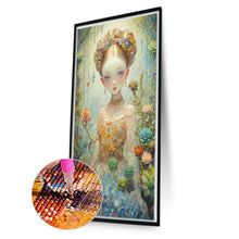 Load image into Gallery viewer, Diamond Painting - Full Round - Succulent crystal girl (40*70CM)
