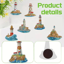 Load image into Gallery viewer, 6Pcs Diamond Painting Refrigerator Magnets for Home Decoration (Lighthouse)
