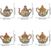 Load image into Gallery viewer, 6Pcs Diamond Painting Refrigerator Magnets for Home Decoration (Kettle Hut)
