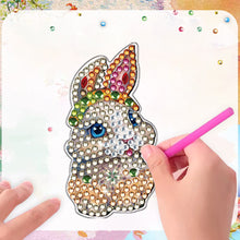 Load image into Gallery viewer, 6Pcs Cute Animal Diamond Painting Refrigerator Magnets for Home Decor (Bunny)
