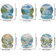 Load image into Gallery viewer, 6Pcs Diamond Painting Refrigerator Magnets for Home Decor (River Crystal Ball)
