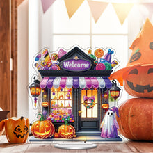 Load image into Gallery viewer, Acrylic Halloween Theme Table Top Diamond Painting Ornament Kits (Welcome)
