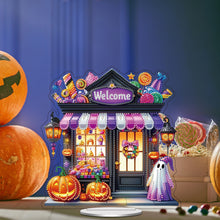 Load image into Gallery viewer, Acrylic Halloween Theme Table Top Diamond Painting Ornament Kits (Welcome)
