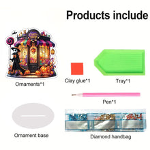 Load image into Gallery viewer, Acrylic Halloween Theme Table Top Diamond Painting Ornament Kits (Candy Shop)
