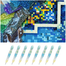 Load image into Gallery viewer, Diamond Painting Art Sticky Drill Dot Pen Stylus Diamond Art Pen (Blue Yellow)
