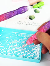 Load image into Gallery viewer, Diamond Painting Art Sticky Drill Dot Pen Stylus Diamond Art Pen (Purple Pink)
