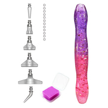 Load image into Gallery viewer, Diamond Painting Art Sticky Drill Dot Pen Stylus Diamond Art Pen (Purple Pink)
