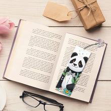 Load image into Gallery viewer, 3Pcs Special Shape Panda Diamond Painting Bookmark Making Kit 14.7x5cm

