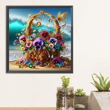 Load image into Gallery viewer, Diamond Painting - Full Round - Gorgeous flower basket (30*30CM)

