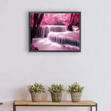 Load image into Gallery viewer, Diamond Painting - Full Round - Pink forest waterfall (40*30CM)
