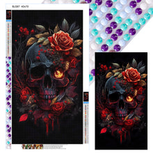 Load image into Gallery viewer, Diamond Painting - Full Round - Rose skull (40*70CM)
