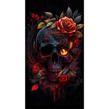 Load image into Gallery viewer, Diamond Painting - Full Round - Rose skull (40*70CM)
