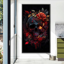 Load image into Gallery viewer, Diamond Painting - Full Round - Rose skull (40*70CM)
