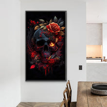 Load image into Gallery viewer, Diamond Painting - Full Round - Rose skull (40*70CM)
