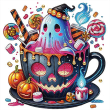 Load image into Gallery viewer, Diamond Painting - Partial Special Shaped - Halloween ¡¤ Ghost candy (30*30CM)
