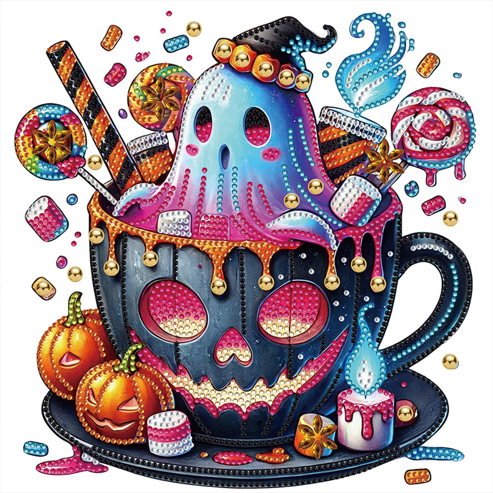 Diamond Painting - Partial Special Shaped - Halloween ¡¤ Ghost candy (30*30CM)