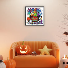 Load image into Gallery viewer, Diamond Painting - Partial Special Shaped - Halloween ¡¤ Ghost pumpkin (30*30CM)
