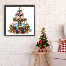 Load image into Gallery viewer, Diamond Painting - Partial Special Shaped - Christmas fountain (30*30CM)
