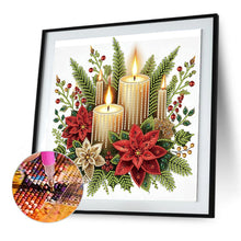 Load image into Gallery viewer, Diamond Painting - Partial Special Shaped - Christmas candles (30*30CM)
