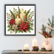 Load image into Gallery viewer, Diamond Painting - Partial Special Shaped - Christmas candles (30*30CM)
