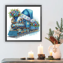Load image into Gallery viewer, Diamond Painting - Partial Special Shaped - Christmas train (30*30CM)
