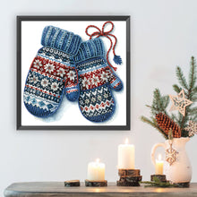 Load image into Gallery viewer, Diamond Painting - Partial Special Shaped - Christmas gloves (30*30CM)
