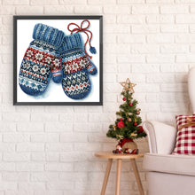 Load image into Gallery viewer, Diamond Painting - Partial Special Shaped - Christmas gloves (30*30CM)
