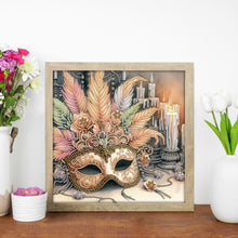Load image into Gallery viewer, Diamond Painting - Partial Special Shaped - Carnival mask candles (30*30CM)

