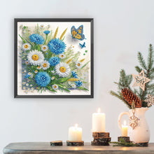 Load image into Gallery viewer, Diamond Painting - Full Round - Flower butterfly (30*30CM)

