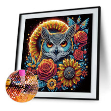 Load image into Gallery viewer, Diamond Painting - Full Round - Flower owl (30*30CM)
