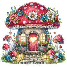 Load image into Gallery viewer, Diamond Painting - Partial Special Shaped - Mushroom house (30*30CM)
