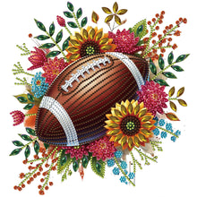 Load image into Gallery viewer, Diamond Painting - Partial Special Shaped - Flower football (30*30CM)
