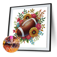 Load image into Gallery viewer, Diamond Painting - Partial Special Shaped - Flower football (30*30CM)
