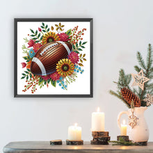 Load image into Gallery viewer, Diamond Painting - Partial Special Shaped - Flower football (30*30CM)
