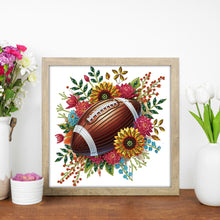 Load image into Gallery viewer, Diamond Painting - Partial Special Shaped - Flower football (30*30CM)
