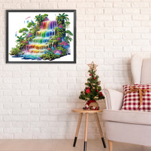 Load image into Gallery viewer, Diamond Painting - Partial Special Shaped - Rainbow waterfall (40*30CM)
