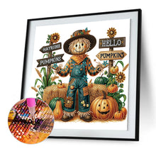 Load image into Gallery viewer, Diamond Painting - Partial Special Shaped - Pumpkin scarecrow (40*40CM)
