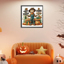 Load image into Gallery viewer, Diamond Painting - Partial Special Shaped - Pumpkin scarecrow (40*40CM)
