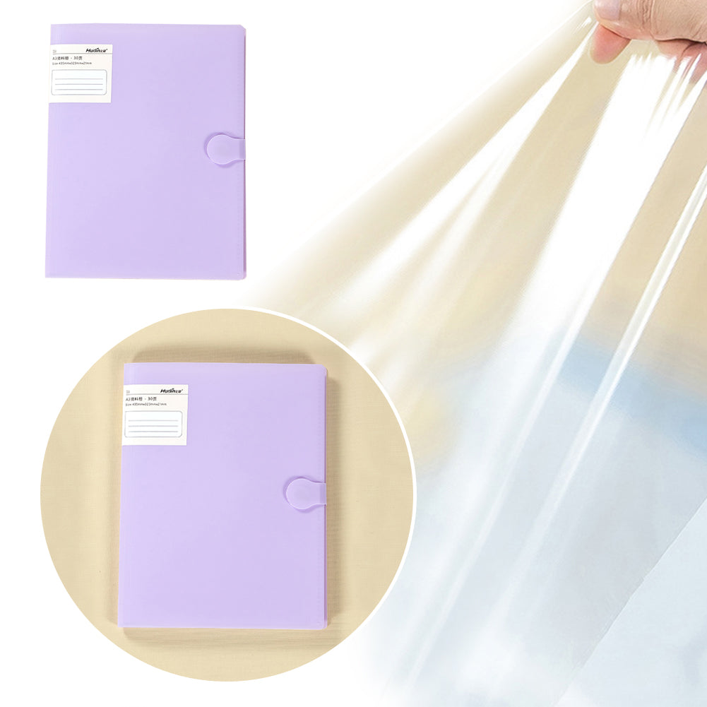 Cross Stitch Canvas Storage Binder A3 Organizer Binder Waterproof for DIY Crafts